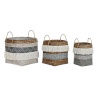 DKD Home Decor korvikomplekt 49x49x57cm Bambus Boho
