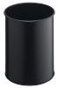 Durable paberkorv Round Metal Bin Black Capacity 15 L, must