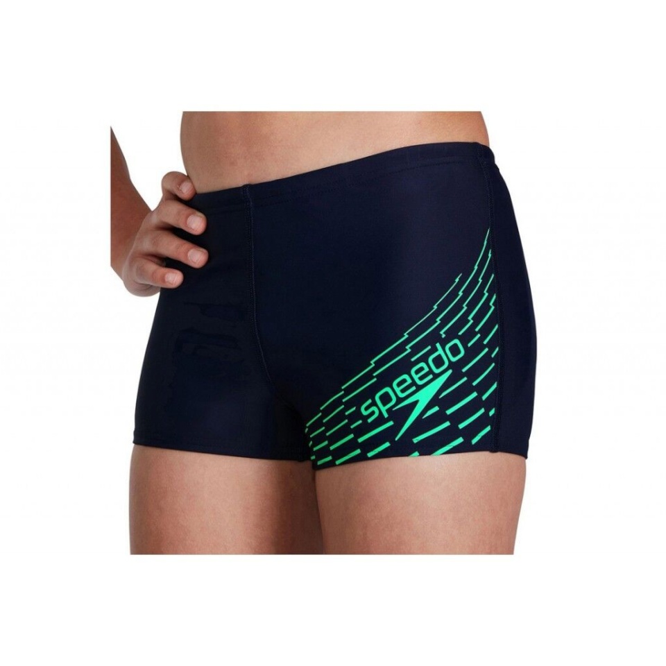 Speedo ujumispüksid Medley Logo Aquashort JR must/roheline - suurus 152