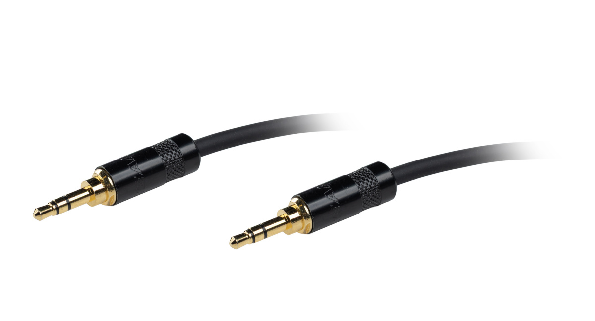 Fuj:tech helikabel 3.5 TS – 3.5 TS plaaster-, 1 m, must