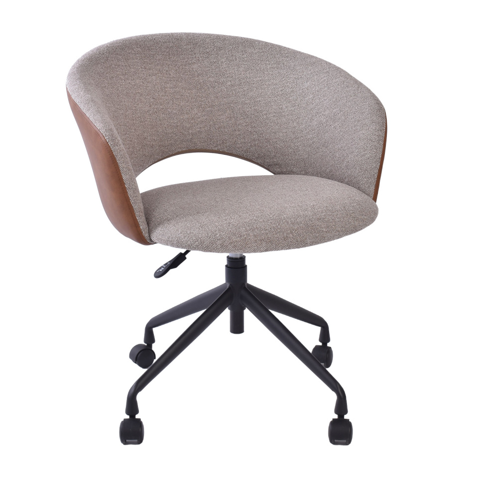 H4Y töötool KARINA ratastega, beež/helepruun