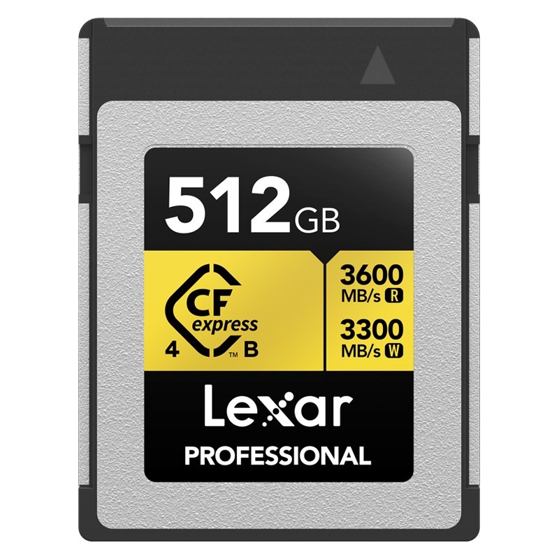 Lexar mälukaart CFexpress 4.0 PRO GOLD R3600/W3300 512GB