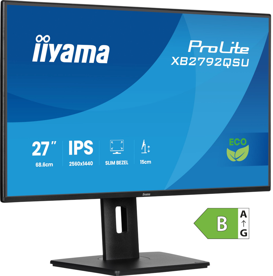 iiyama monitor 68.6cm (27") XB2792QSU-B1 16:9 HDMI+DP+2xUSB IPS