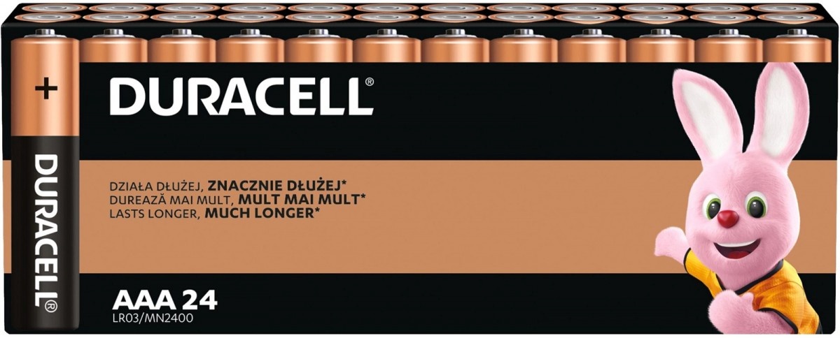 Duracell patarei Basic AAA/LR3 Blister of 24tk