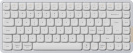 Lofree klaviatuur Flow84 mehaaniline madalprofiil, Linear Kailh Ghost lülitid, valge