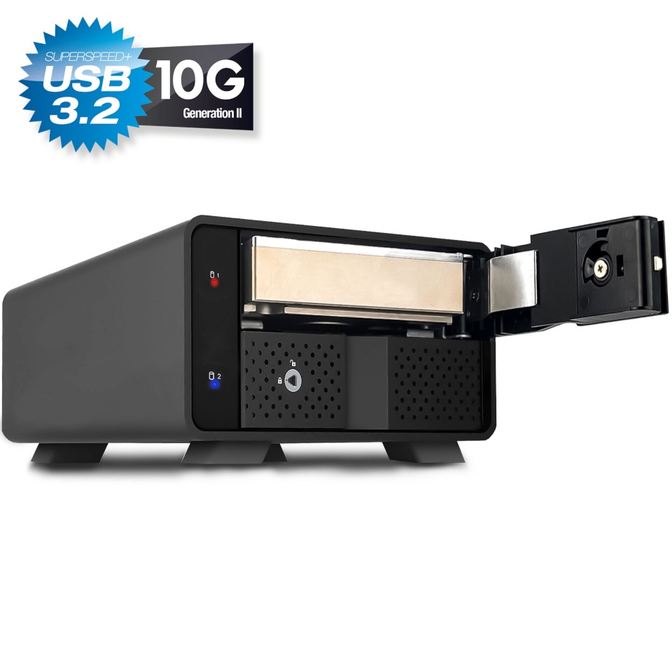 Fantec kettaboks MB-X2U31H 2x 3.5" housing