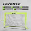 Virtufit jalgpalliväravad Pop-Up Soccer Goal Set - 120 x 90cm