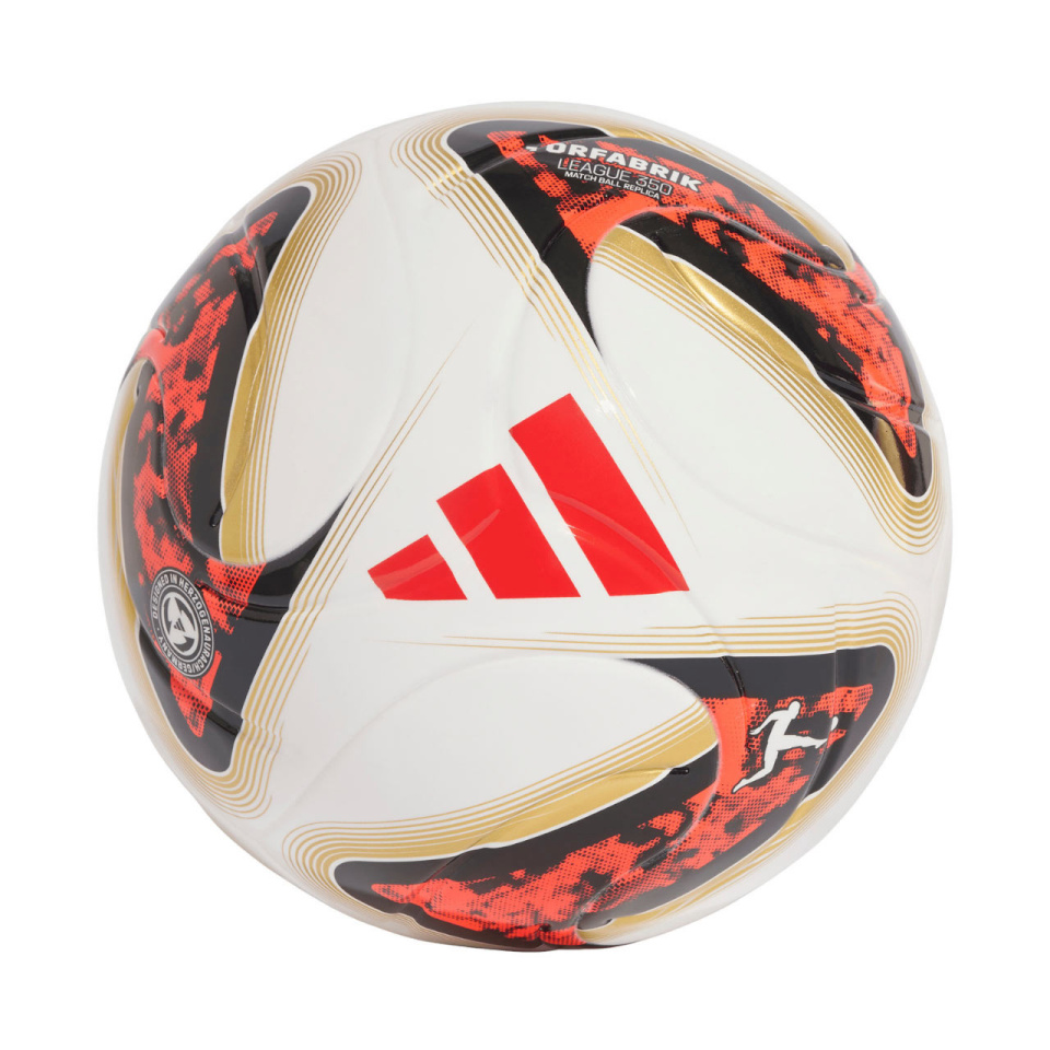 Adidas jalgpall Bundesliga 26/27 Torfabrik League J350 valge-oranž-kuldne HY5058 5