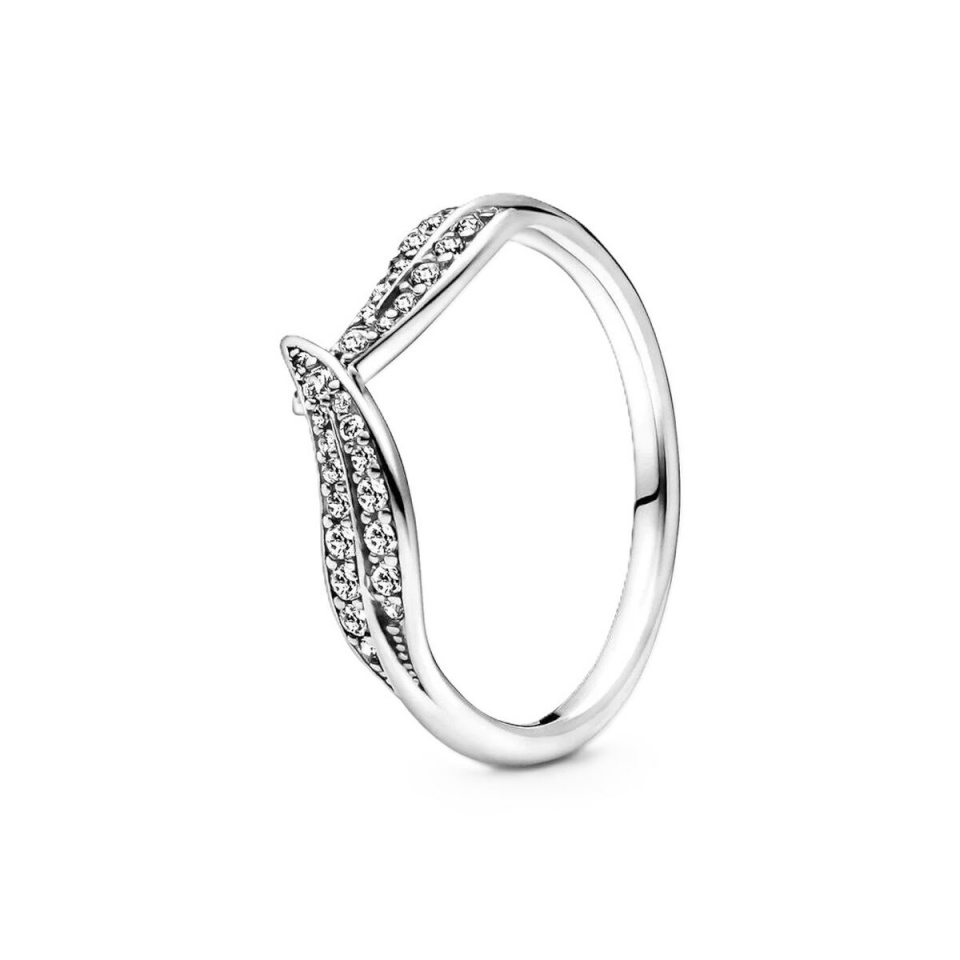 Pandora naiste sõrmus LEAF PAVE - RING - SIZE 50