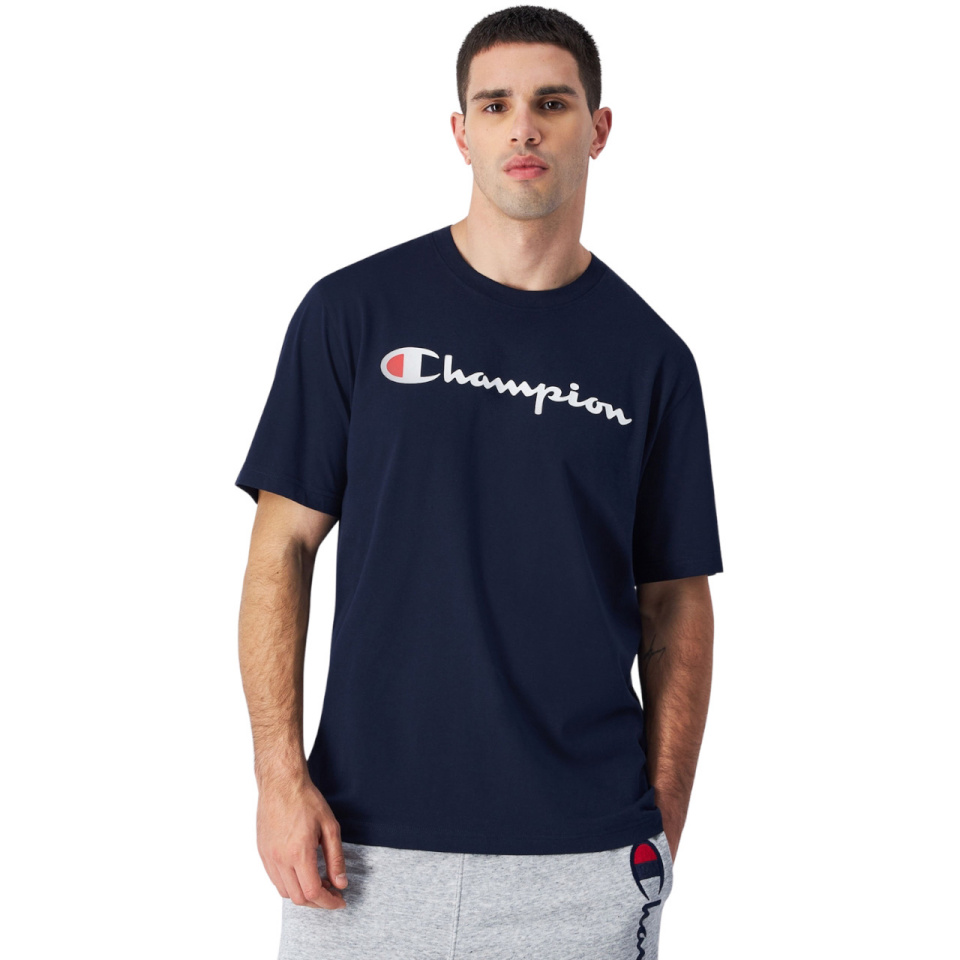 Champion T-särk meestele SS Tee tumesinine 220256 BS501 suurus XL