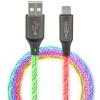 Ansmann laadimiskaabel USB-A / USB-C cable with LED Lighting 100cm 1700-0158
