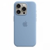 Apple kaitsekest Silicone Case with MagSafe for iPhone 15 Pro Winter Blue, sinine
