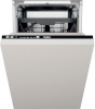Whirlpool integreeritav nõudepesumasin WSIE2B19C Total Integrated Slim Dishwasher, 45cm, valge