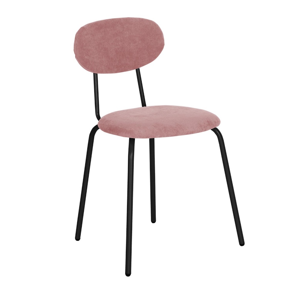 H4Y tool KATO 49x45,5H78,5cm, lillakasroosa velvet