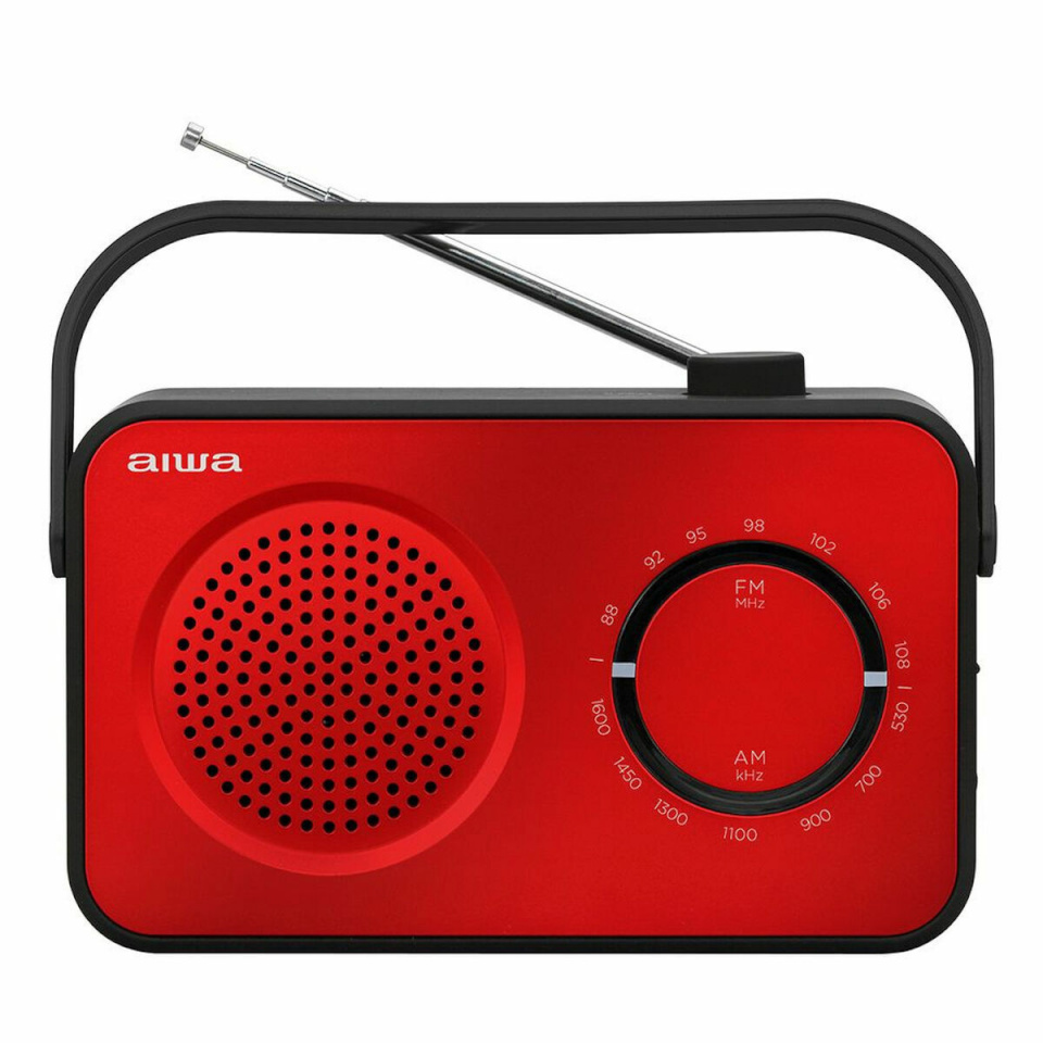 Aiwa transistorraadio R-190RD punane AM/FM