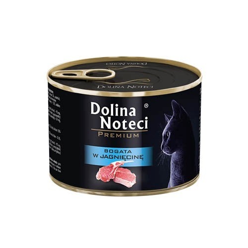 Dolina Noteci kassitoit Premium Rich in Lamb, 185g
