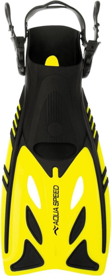 Aqua Speed ujumislestad Eon must/kollane - suurus 4245