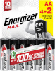 Energizer patarei Energizer Max Alkaline AA CHP6 4+2