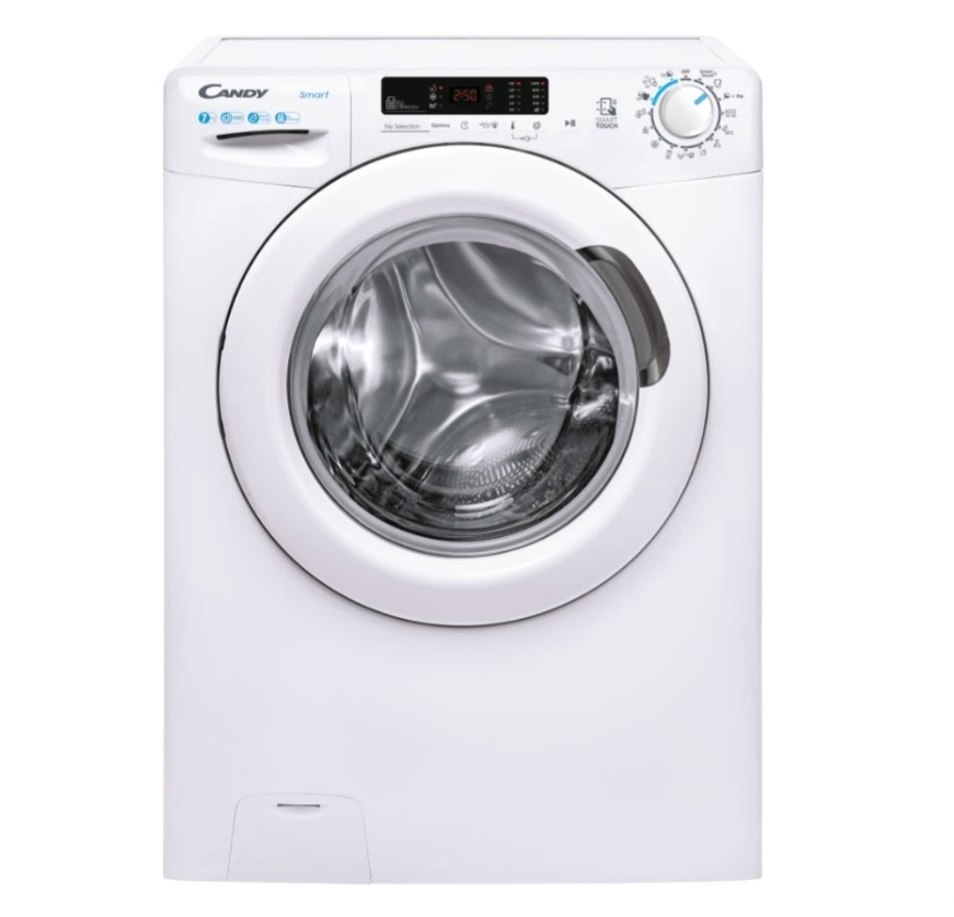 Candy pesumasin CS4 1072DE/1-S Front loading, Washing capacity 7 kg, 1000 RPM, Depth 45 cm, Width 60 cm, LCD, valge