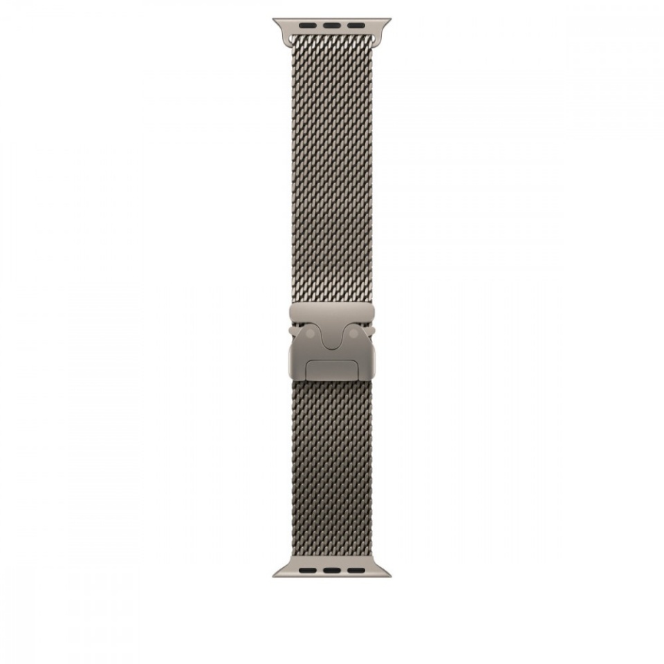 Apple kellarihm Watch 49mm Natural Titanium Milanese Loop - Small