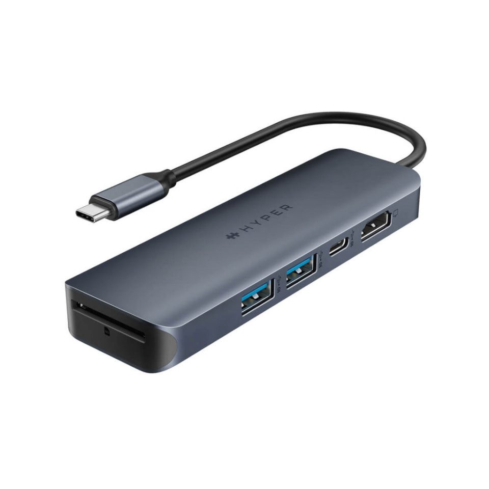 Hyper dokkimisalus Hyper HyperDrive EcoSmart Gen.2 Universal USB-C 6-in-1 Hub w 100 W PD Power Pass-thru