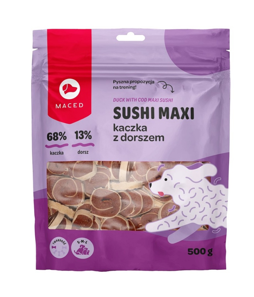 Maced maius koerale Duck with Cod Maxi Sushi, 500g