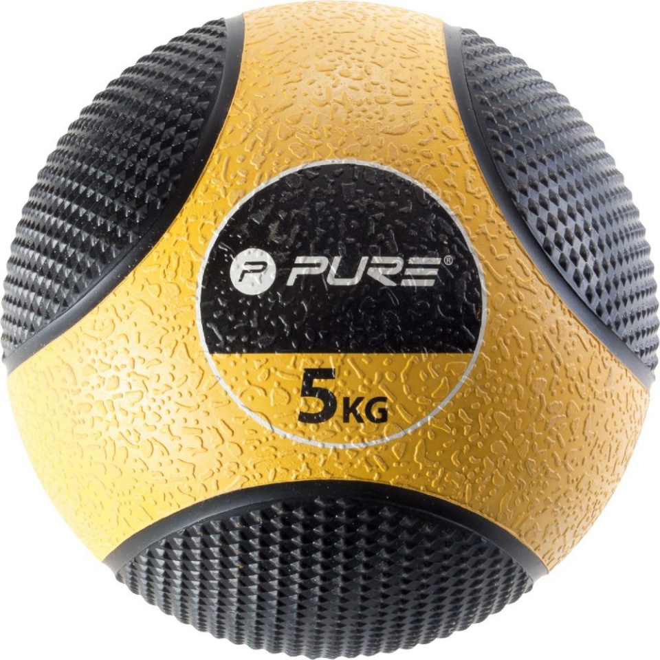Pure2improve | Medicine Ball, 5 kg | must/kollane