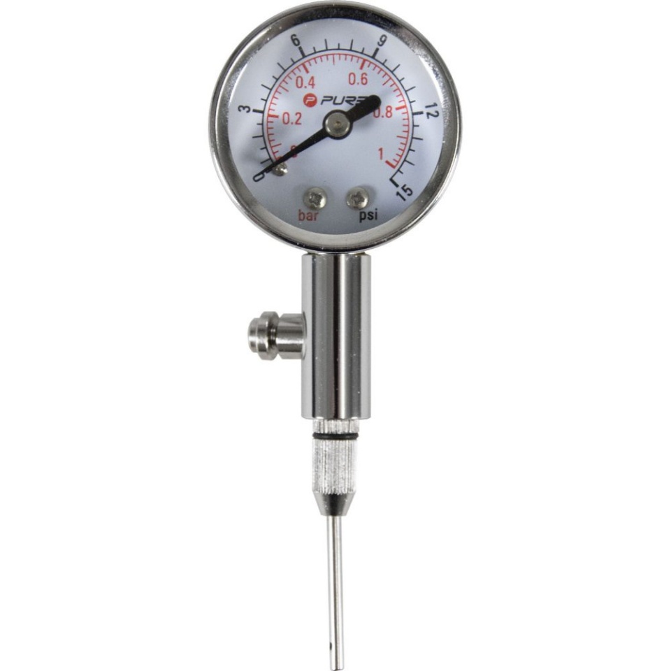 Pure2improve | Pressure Gauge | hõbedane
