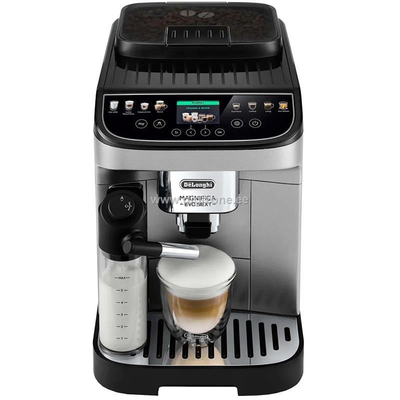 DeLonghi espressomasin ECAM310.80SB Magnifica Evo Next Espresso Machine, hõbedane/must