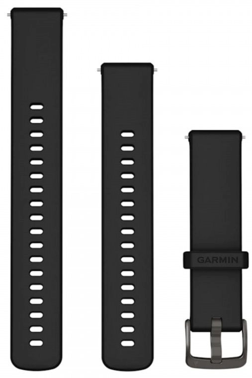 Garmin pulsikella rihmade komplekt Quick Release 18mm Silicone must