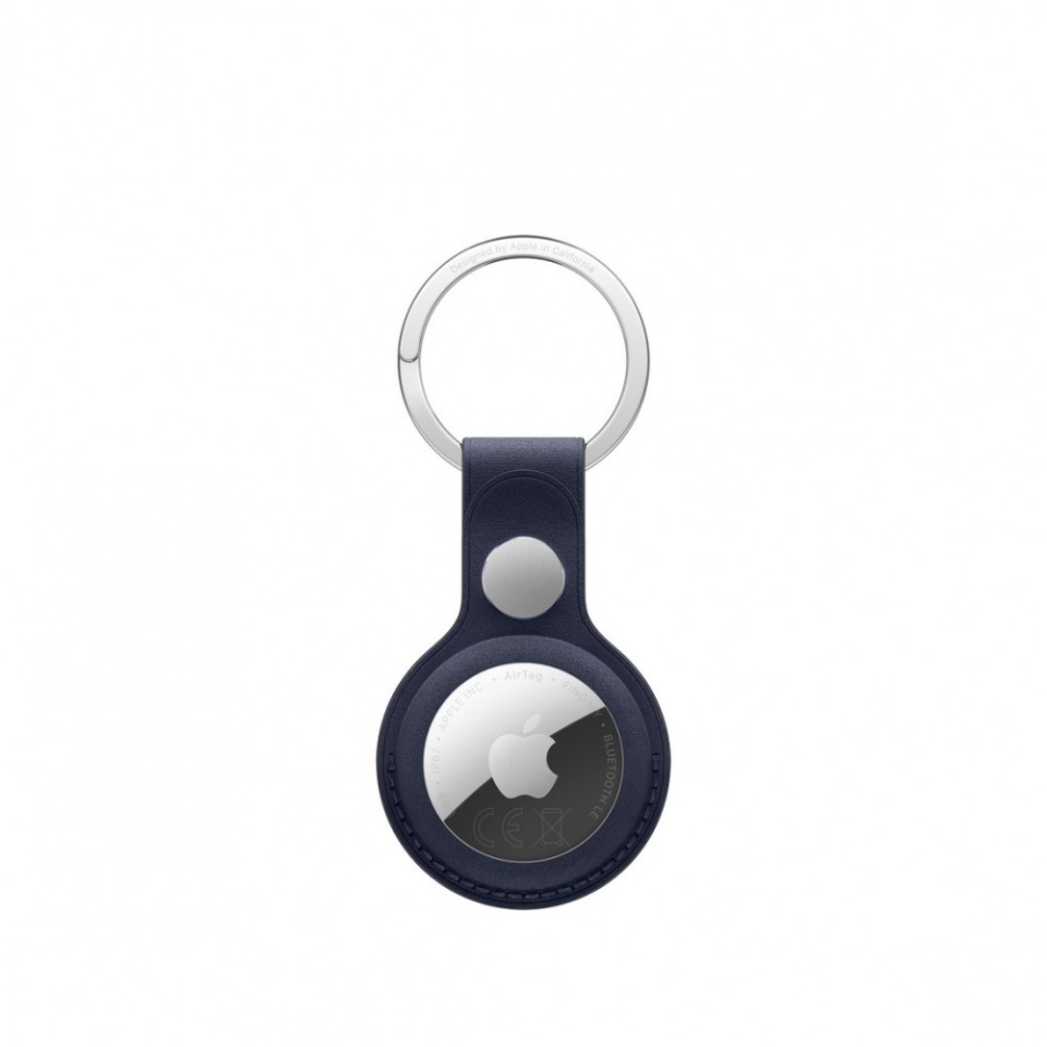 Apple AirTag FineWoven Key Ring, tumesinine