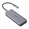 Mokin MOKiN adapter/Docking Station 9 in 1 USB C -> 2x USB 2.0 + USB 3.0 + 2x HDMI + DP + PD + SD + Micro SD (hõbedane)