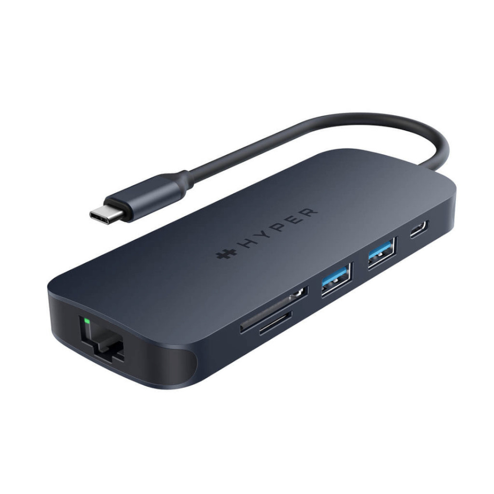 Hyper dokkimisalus Hyper HyperDrive EcoSmart Gen.2 Universal USB-C 8-in-1 Hub w 140 W PD3.1 Power Pass-thru