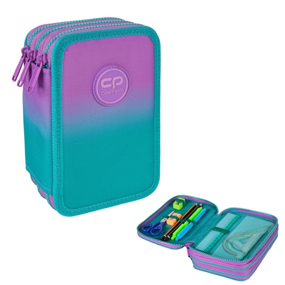 Coolpack pinal, täidetud, 3 lukuga - Jumper 3 Gradient Blueberry