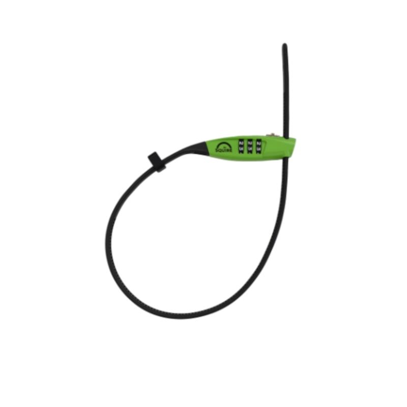 - Kaabliside-lukk SQUIRE Straplok Combi 10, koodiga, roheline