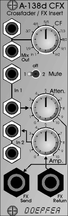 Doepfer A-138d Crossfader / Efektide Insert Module Eurorack Module