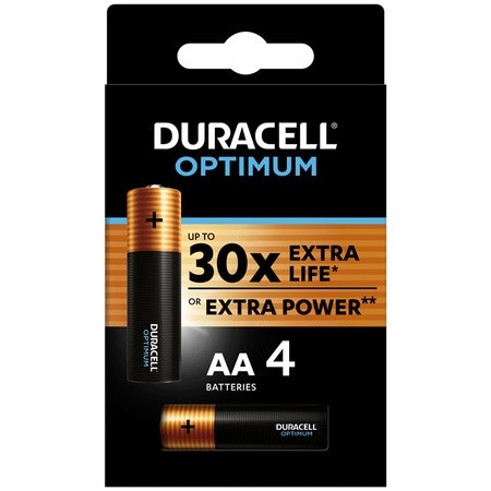 Duracell patarei Optimum AA LR6 Blister 4tk