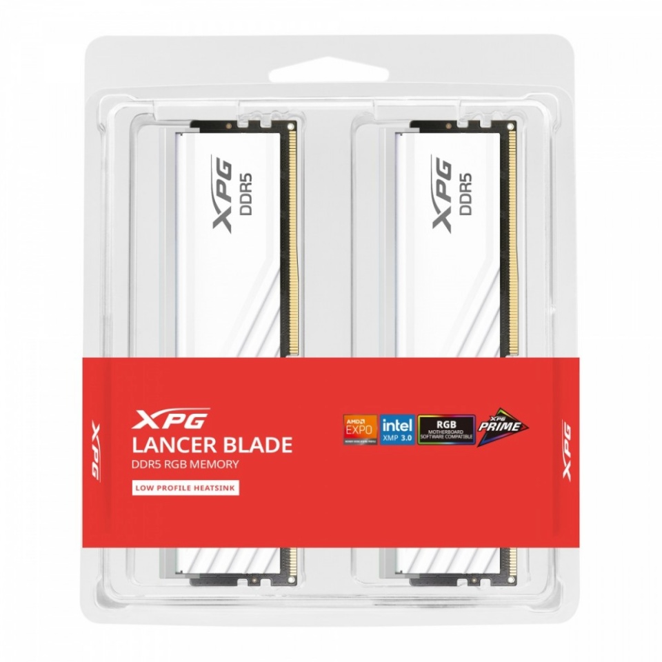 ADATA mälu Memory XPG Lancer Blade DDR5 6000MHz 32GB 2x16 CL30 RGB White