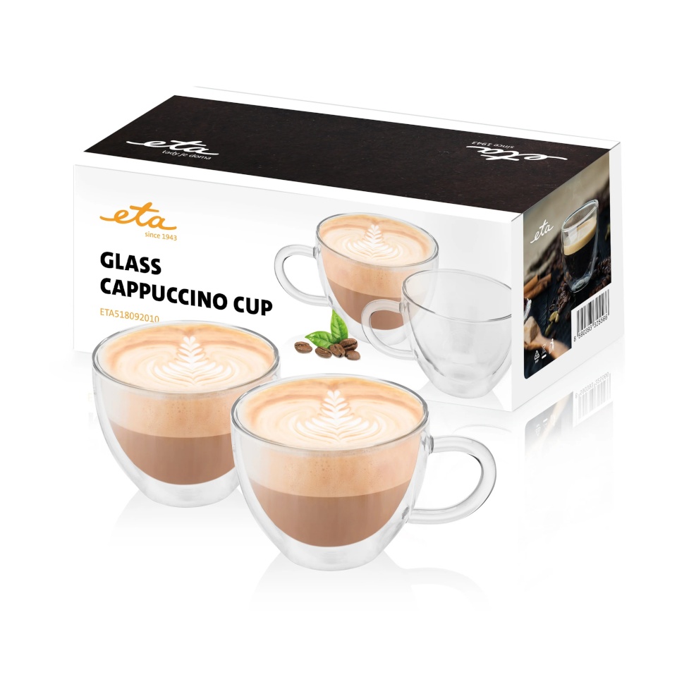 ETA tassid | Cappuccino glasses | ETA518092010 | For coffee | 2tk | Dishwasher proof
