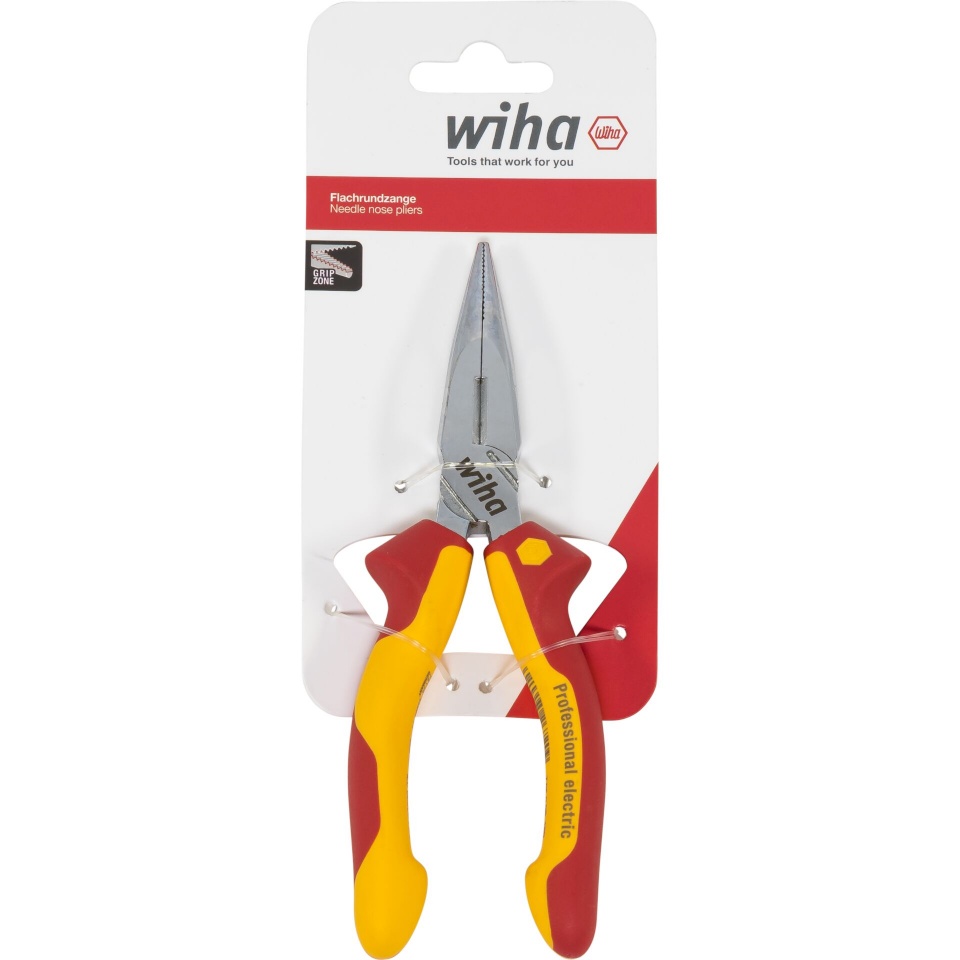 Wiha tangid flat round nose pliers professional electric