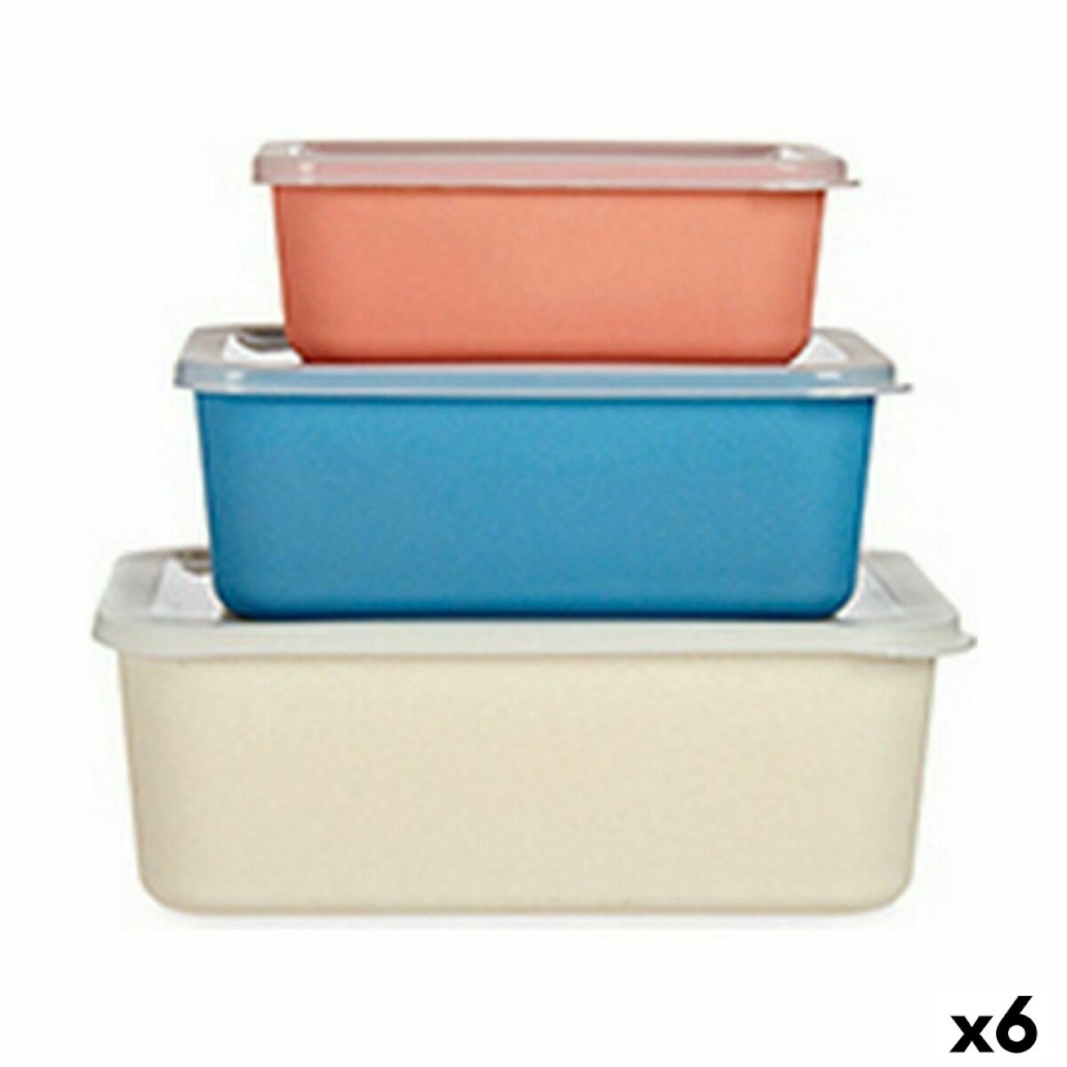 BGB Home Virnastatavate Organiseerimiskarpide Komplekt Bambus Melamiin (6tk)