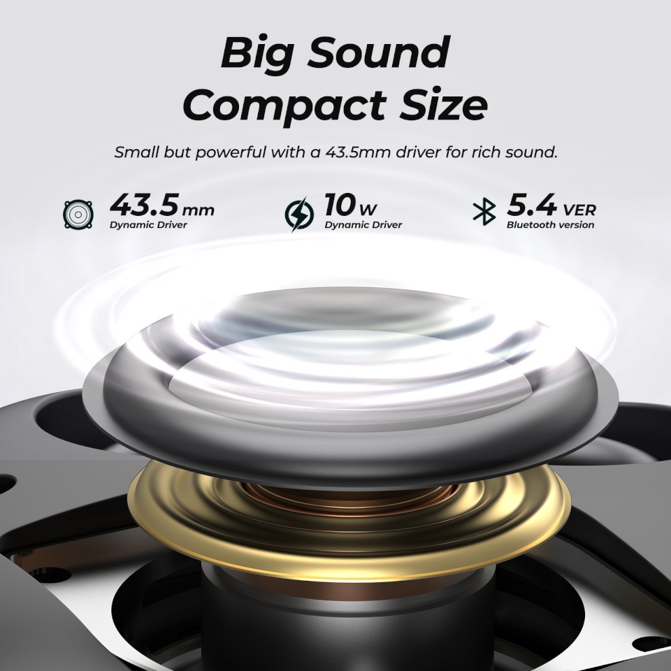 Tozo kõlar Tozo SoundGo Portable Bluetooth Speaker must