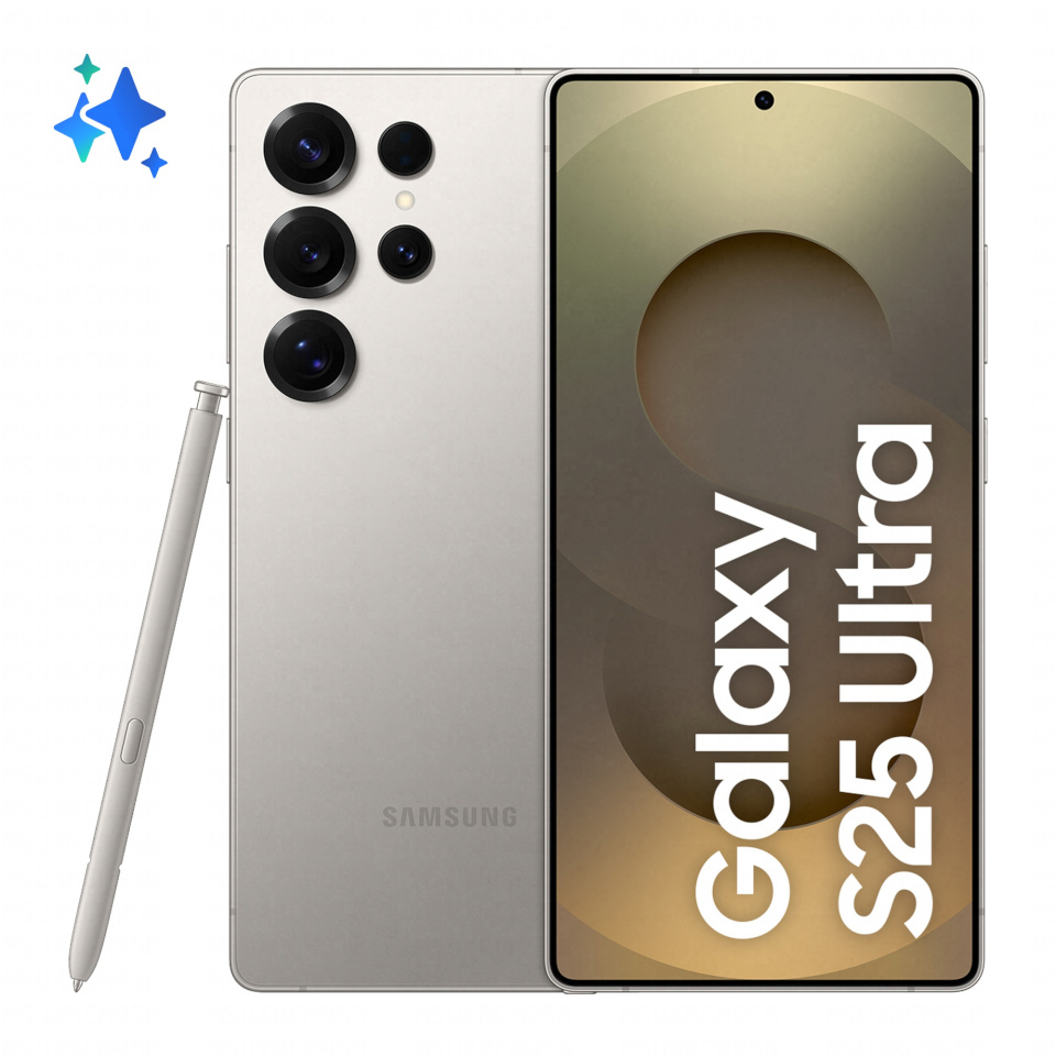 Samsung mobiiltelefon Galaxy S25 Ultra 17.5cm (6.9") Dual SIM Android 15 5G USB Type-C 12GB 1 TB 5000mAh hall, Titanium
