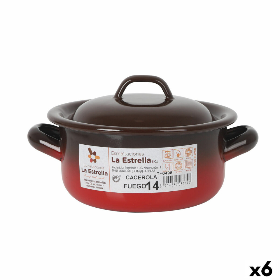 La Estrella kastrul Fuego 1L Ø 14x7cm 6 Ühikut