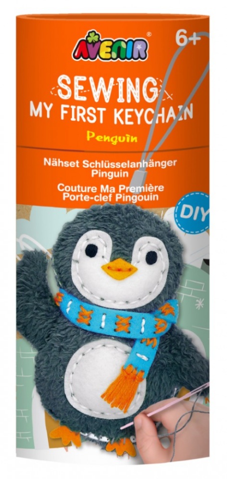 MG DYSTRYBUCJA Creative set Sew a keychain - Penguin
