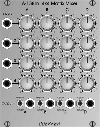 Doepfer A-138M maatriksmikseri Eurorack moodul