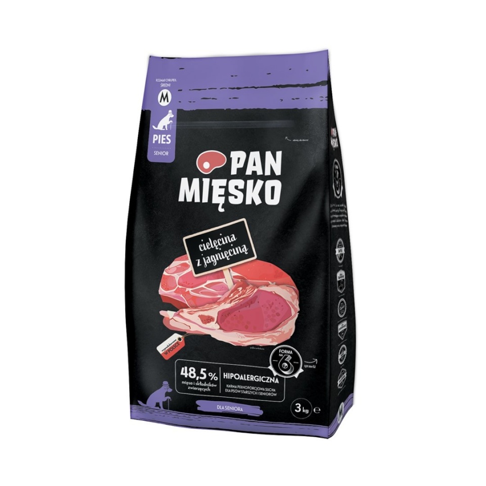 Pan Mięsko kuivtoit koerale Veal with Lamb M, 3kg