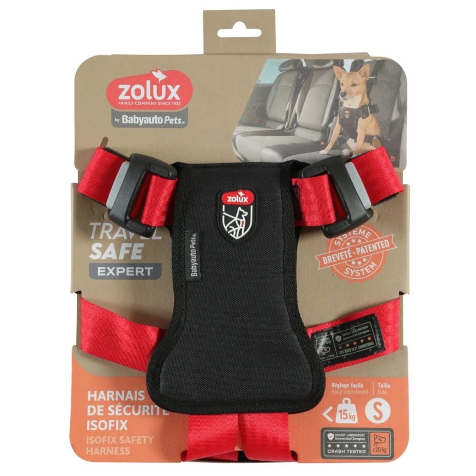 Zolux traksid Travel Safe S, punane 
