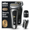 Braun pardel 9577CC Series 9 Pro+ Wet & Dry Shaver with 6-in-1 SmartCare Station and Power Case, hõbedane