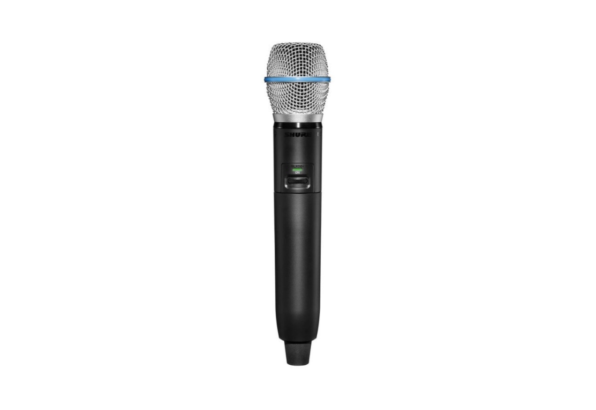 Shure mikrofon GLXD2+/B87A-Z4 - Dual BAND digital handheld Wireless transmitter with Beta87A head unit